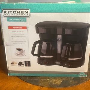 Kitchen, selective, dual coffee maker